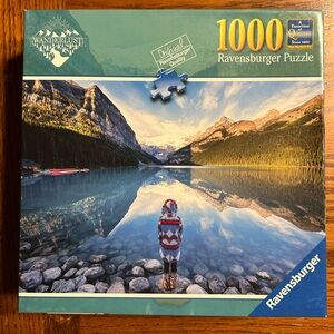 Ravensburger 1000 Piece Puzzle - “Wanderlust” Mountain Lake Scene